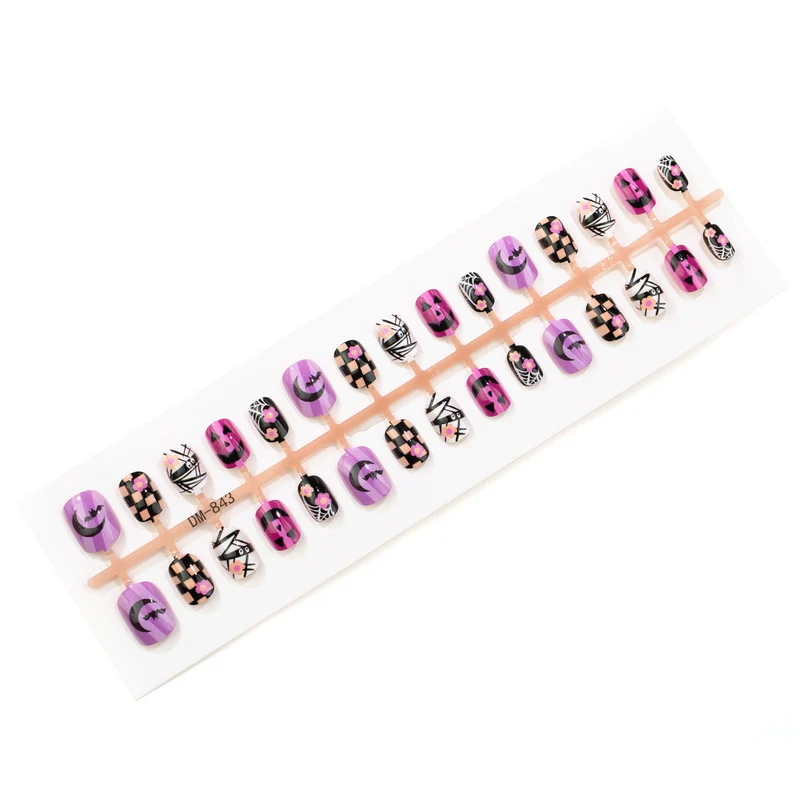 Verspielt Halloween-Themen Press-On Nagelset