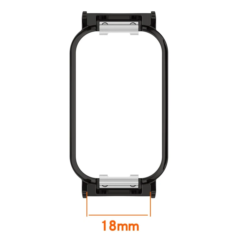 Xiaomi Smart Band 8 Active / Redmi Smart Band 2 Watch Case Zinc Alloy Frame Work with 18mm Watchband