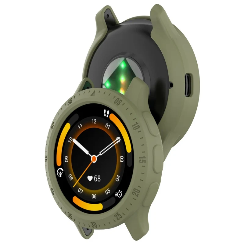 Protective Frame Garmin Venu 3S Watch Case Cover with Dial Plate Flexible Watch Bumper