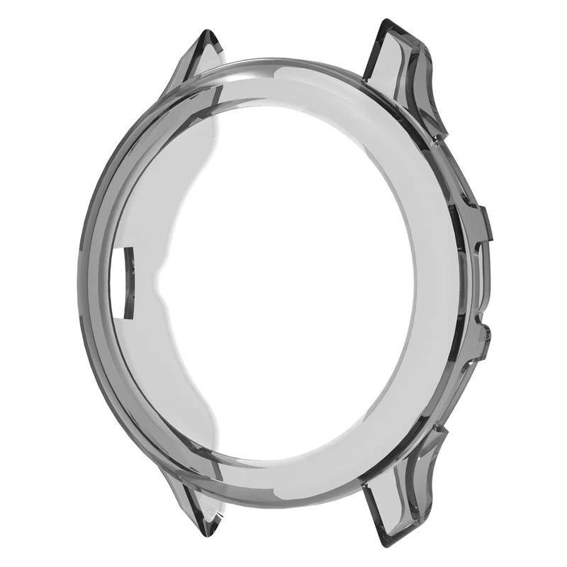 Garmin Venu 3S Half-Wrapped Case Hollow Flexible Shockproof Watch Cover - Transparent Black