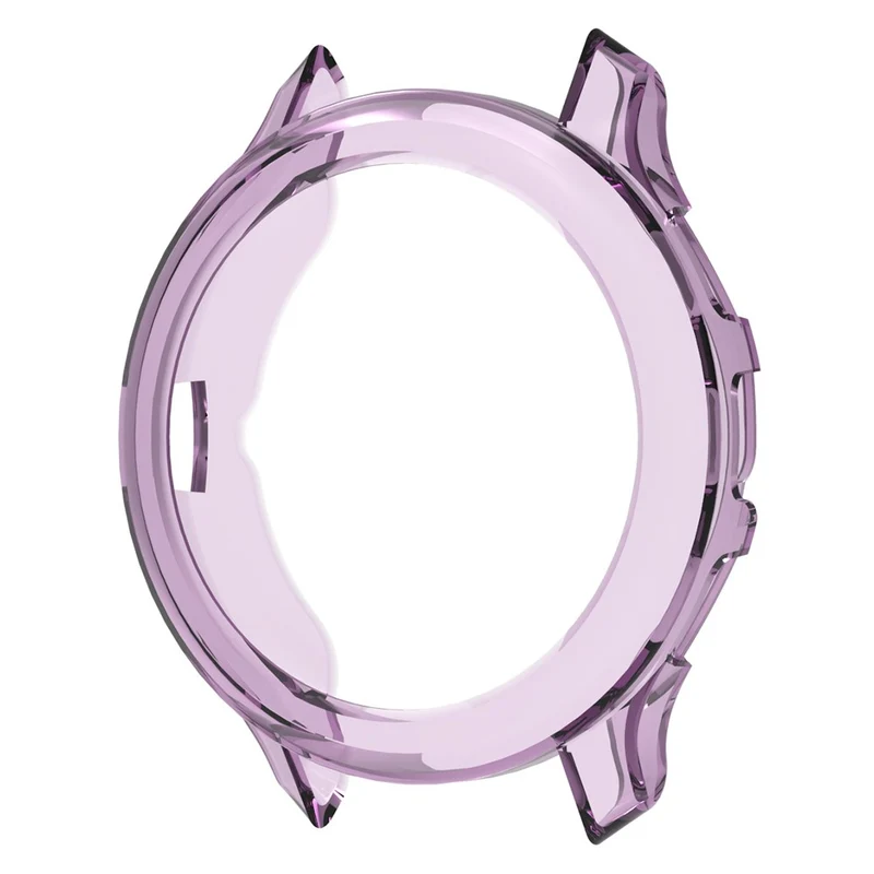 Garmin Venu 3 Watch Case Hollow Flexible Frame Half Protective Cover - Transparent Black