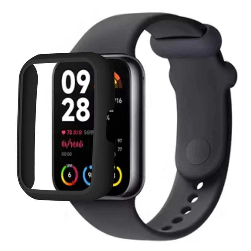 Xiaomi Smart Band 8 Pro Watch Case Hard Bump Resistant Frame Hollowed Cover - Midnight Green