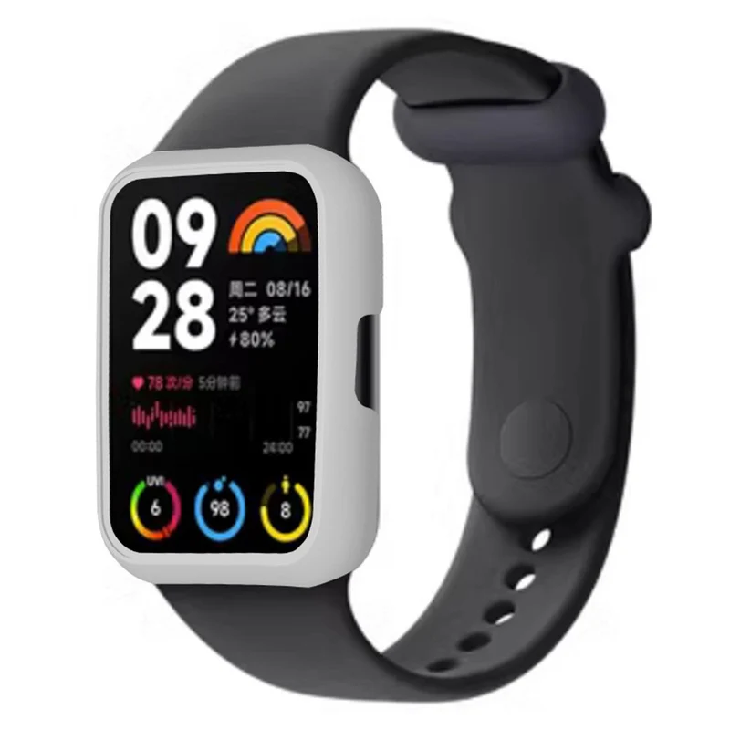 Xiaomi Smart Band 8 Pro Watch Case Hard Bump Resistant Frame Hollowed Cover - Midnight Green