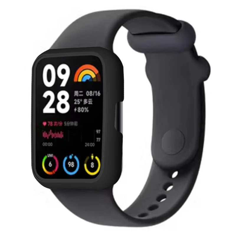 Xiaomi Smart Band 8 Pro Watch Case Hard Bump Resistant Frame Hollowed Cover - Midnight Green