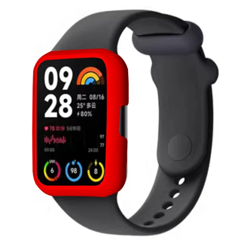 Xiaomi Smart Band 8 Pro Watch Case Hard Bump Resistant Frame Hollowed Cover - Midnight Green