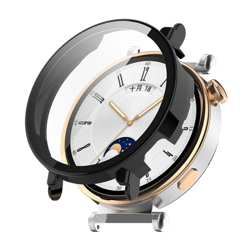 ENKAY Hat Prince Huawei Watch GT 4 41mm Case All-Round Bump Resistant Watch Cover with Clear Screen Protector