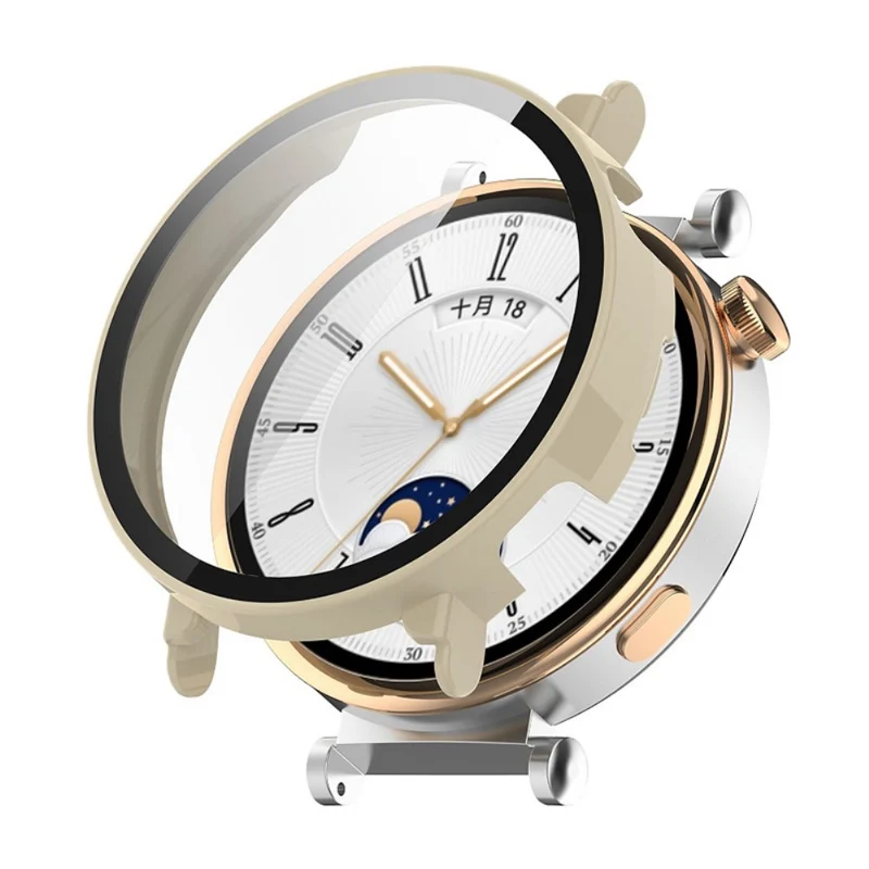 ENKAY Hat Prince Huawei Watch GT 4 41mm Case All-Round Bump Resistant Watch Cover with Clear Screen Protector