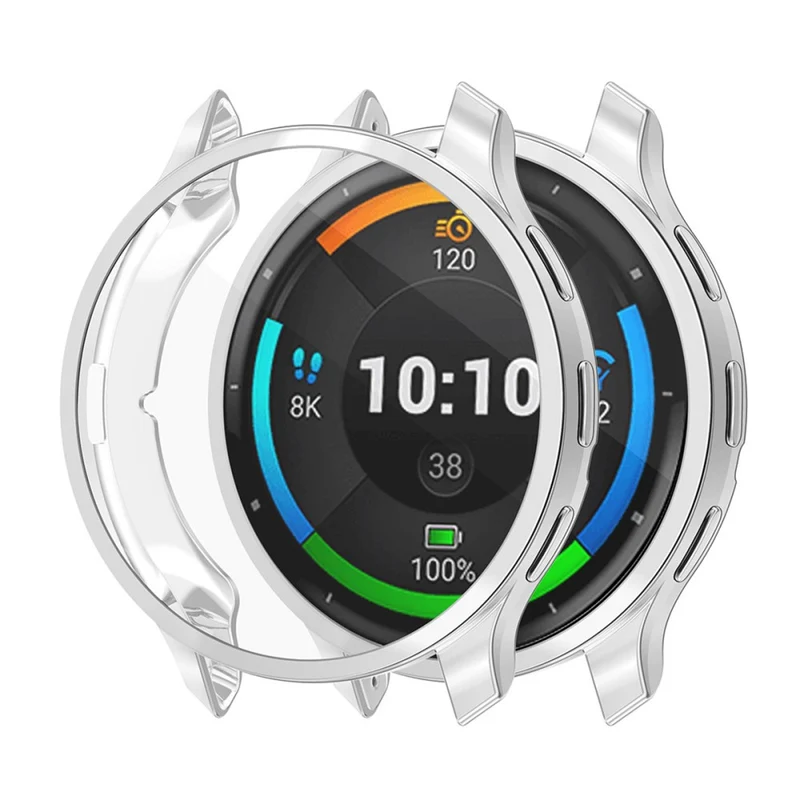 ENKAY HAT PRINCE Garmin Venu 3 Electroplating Full Cover Watch Case Flexible Frame with Screen Film