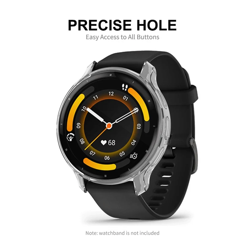 ENKAY HAT PRINCE Garmin Venu 3 Transparent Flexible Cover Scratch Resistant Watch Case