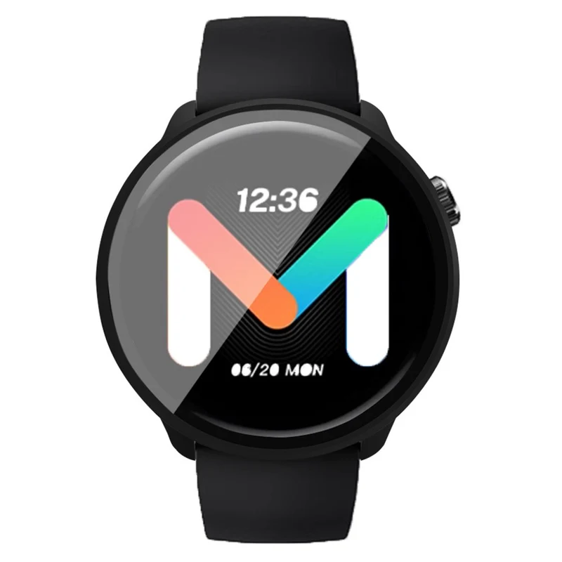 Mibro Lite 2 Hard Bump Resistant Bumper Case with Tempered Glass Screen Film Watch Case Cover