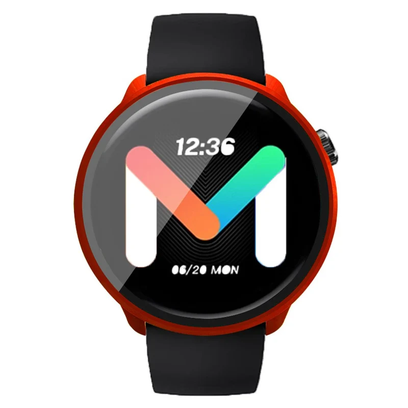 Mibro Lite 2 Hard Bump Resistant Bumper Case with Tempered Glass Screen Film Watch Case Cover