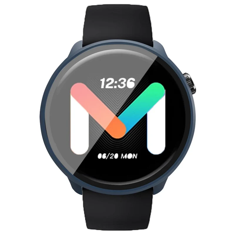 Mibro Lite 2 Hard Bump Resistant Bumper Case with Tempered Glass Screen Film Watch Case Cover