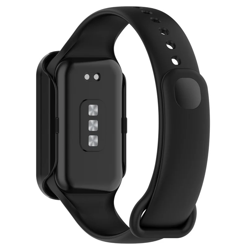 Xiaomi Smart Band 8 Active / Redmi Smart Band 2 Watch Case Bump Resistant Frame with Tempered Glass Screen Film