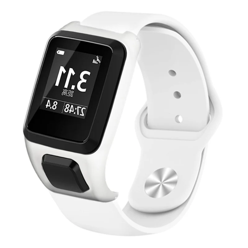 TomTom Runner 3 / Adventurer Sport Bands Silicone Watch Strap with Case - Sapphire
