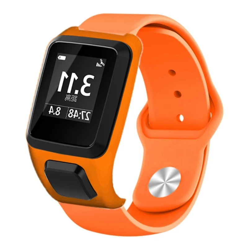 TomTom Runner 3 / Adventurer Sport Bands Silicone Watch Strap with Case - Sapphire