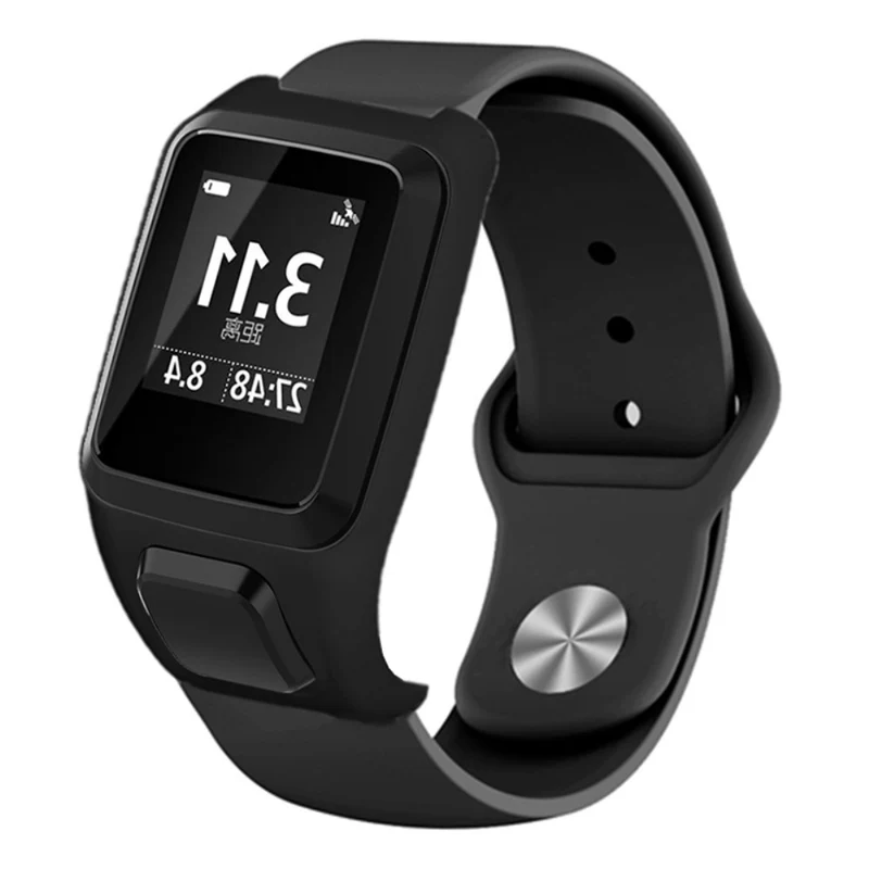 TomTom Runner 3 / Adventurer Sport Bands Silicone Watch Strap with Case - Sapphire