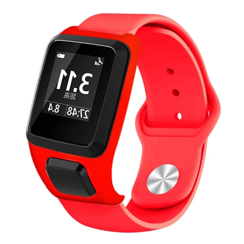 TomTom Runner 3 / Adventurer Sport Bands Silicone Watch Strap with Case - Sapphire