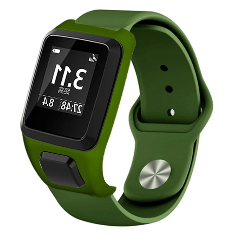 TomTom Runner 3 / Adventurer Sport Bands Silicone Watch Strap with Case - Sapphire