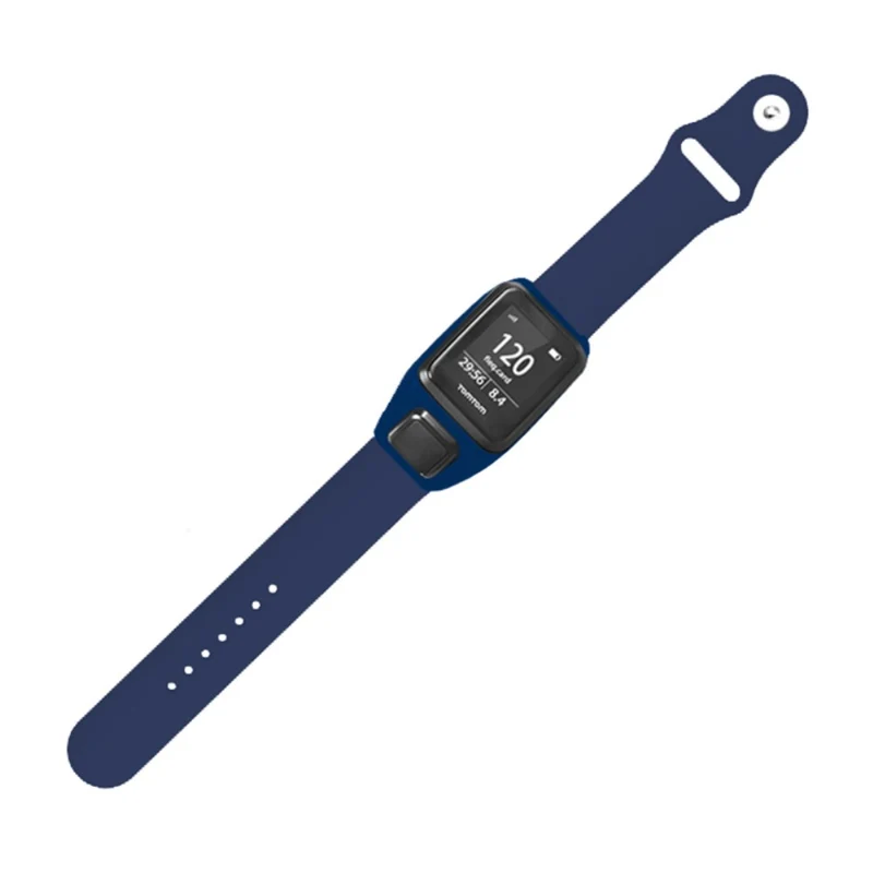 TomTom Runner 3 / Adventurer Sport Bands Silicone Watch Strap with Case - Sapphire
