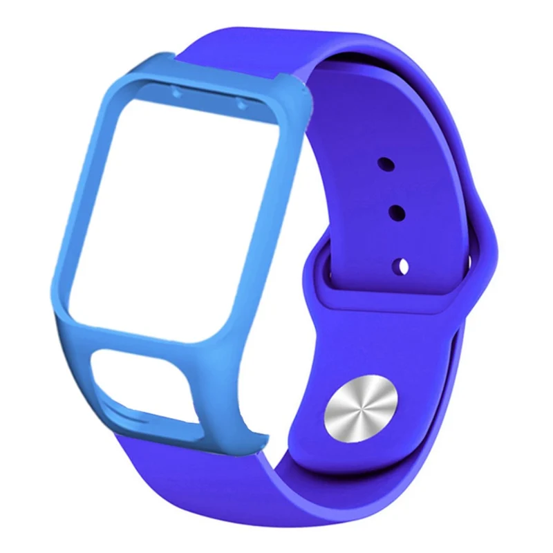 TomTom Runner 3 / Adventurer Sport Bands Silicone Watch Strap with Case - Sapphire