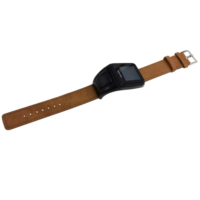 TomTom Runner 3 / Adventurer Watch Band Genuine Cow Leather Strap with Case