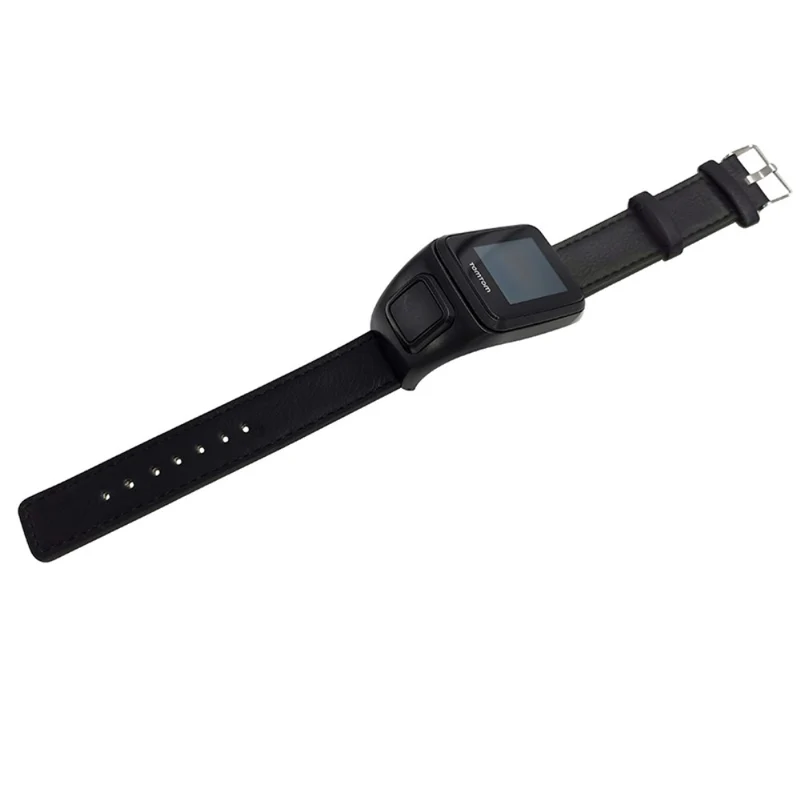 TomTom Runner 3 / Adventurer Watch Band Genuine Cow Leather Strap with Case