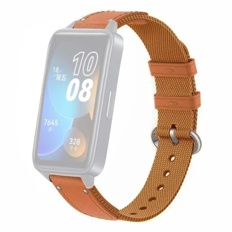Huawei Band 8 Replacement Watch Band Quick Release Canvas Watch Strap with Alloy Buckle