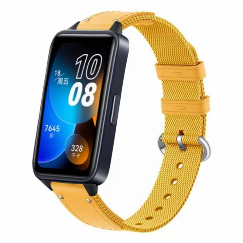 Huawei Band 8 Replacement Watch Band Quick Release Canvas Watch Strap with Alloy Buckle