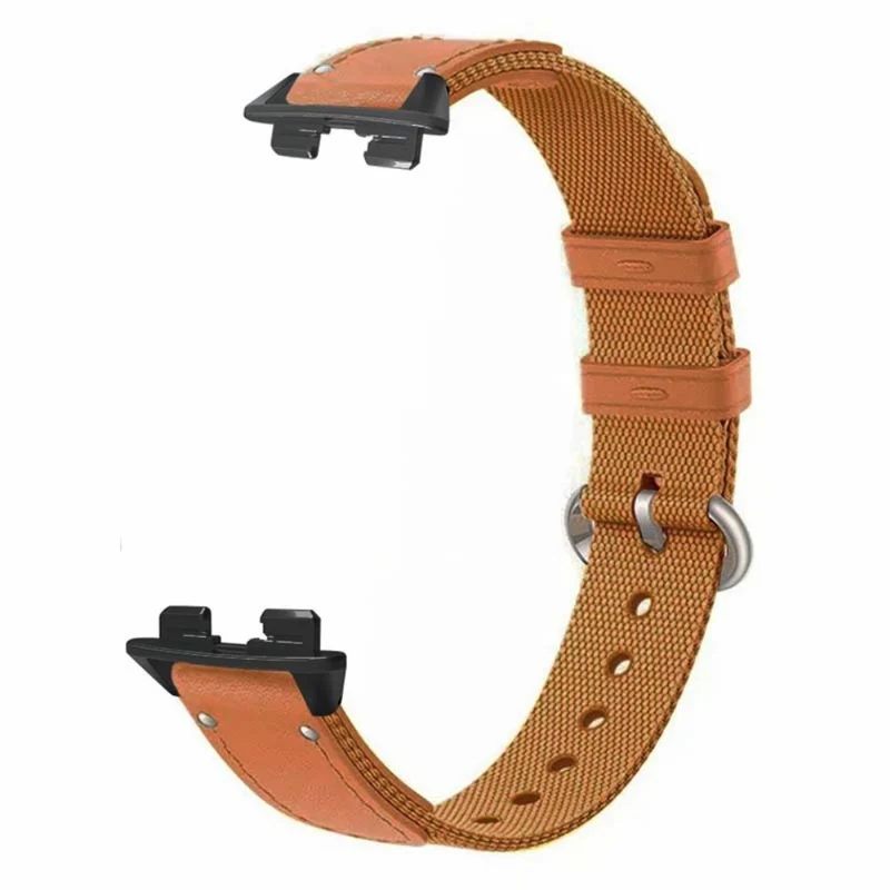 Huawei Band 8 Replacement Watch Band Quick Release Canvas Watch Strap with Alloy Buckle