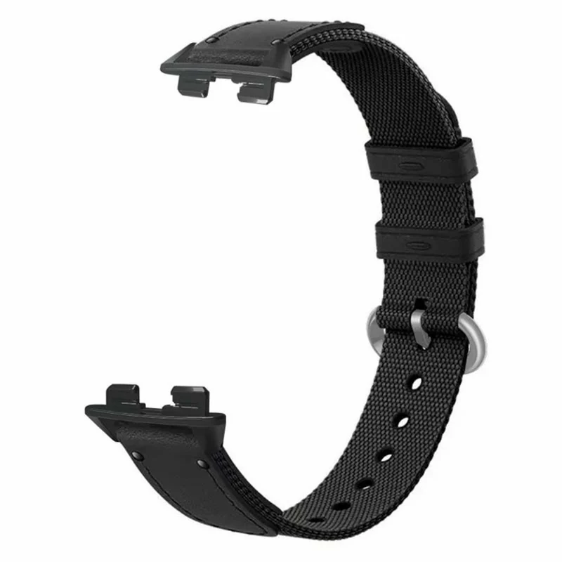 Huawei Band 8 Replacement Watch Band Quick Release Canvas Watch Strap with Alloy Buckle