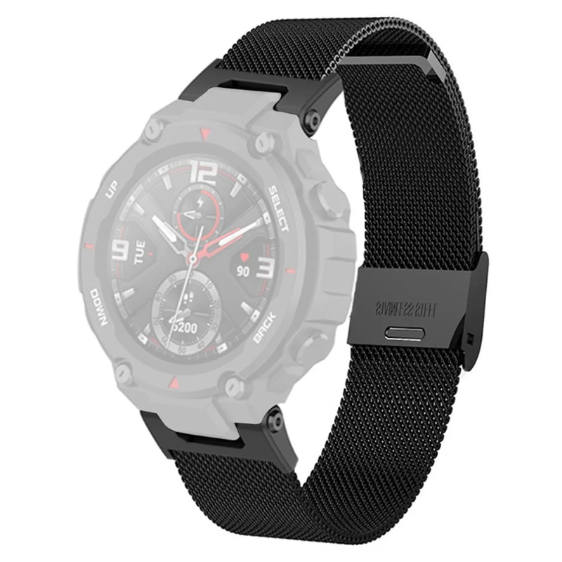 Huami Amazfit T-Rex / T-Rex Pro Metal Milanese Watch Strap Quick Release Watch Band with Buckle