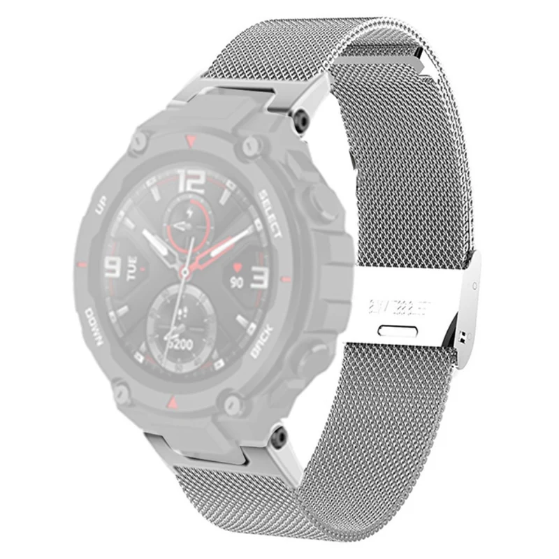 Huami Amazfit T-Rex / T-Rex Pro Metal Milanese Watch Strap Quick Release Watch Band with Buckle