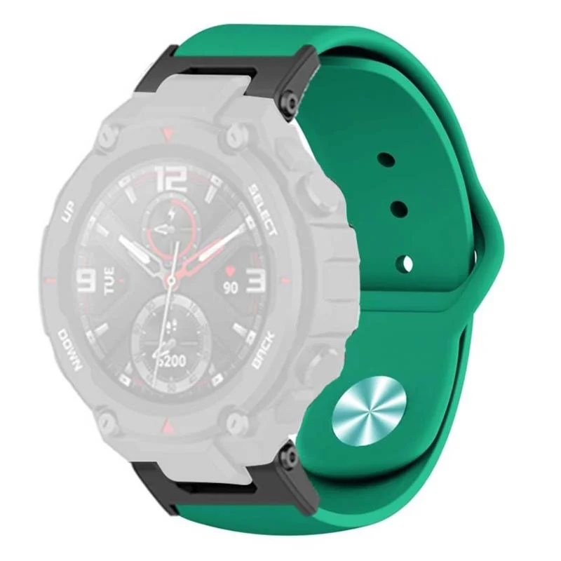 Huami Amazfit T-Rex / T-Rex Pro Silicone Watch Strap Alloy Buckle Replacement Watch Band