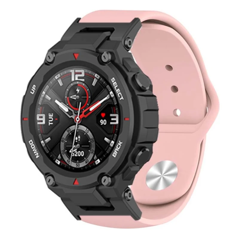 Huami Amazfit T-Rex / T-Rex Pro Silicone Watch Strap Alloy Buckle Replacement Watch Band