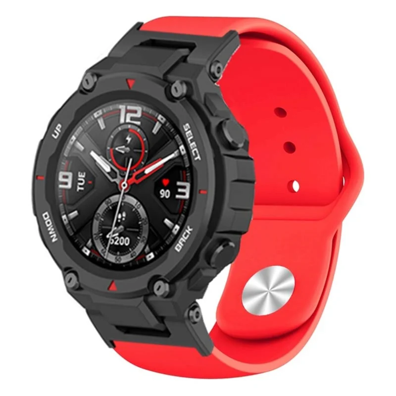 Huami Amazfit T-Rex / T-Rex Pro Silicone Watch Strap Alloy Buckle Replacement Watch Band