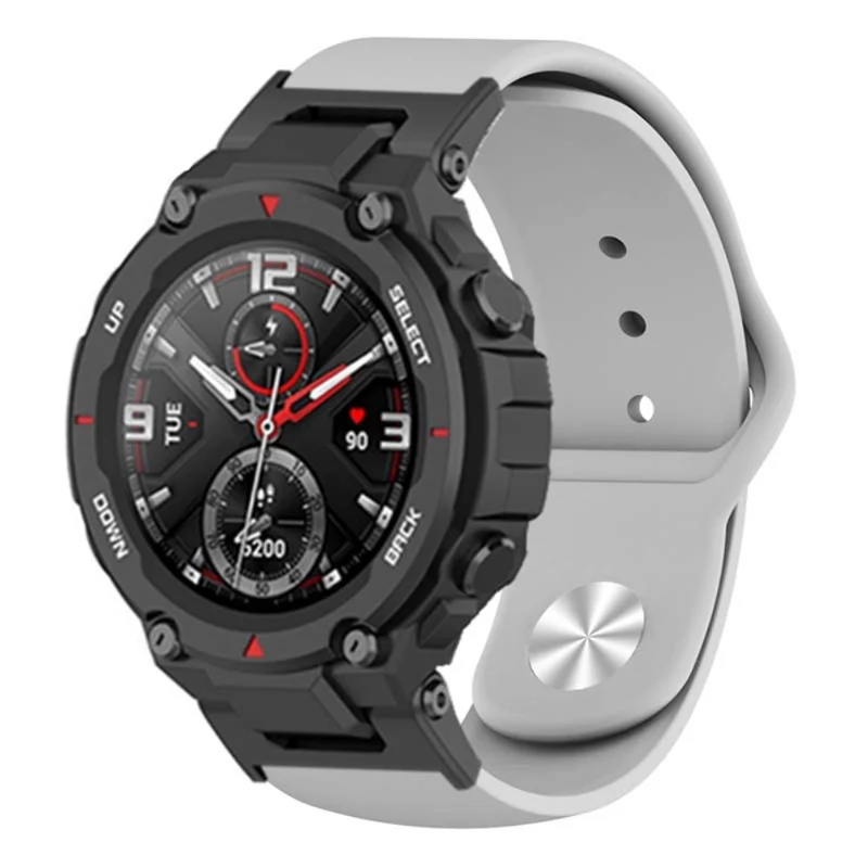 Huami Amazfit T-Rex / T-Rex Pro Silicone Watch Strap Alloy Buckle Replacement Watch Band