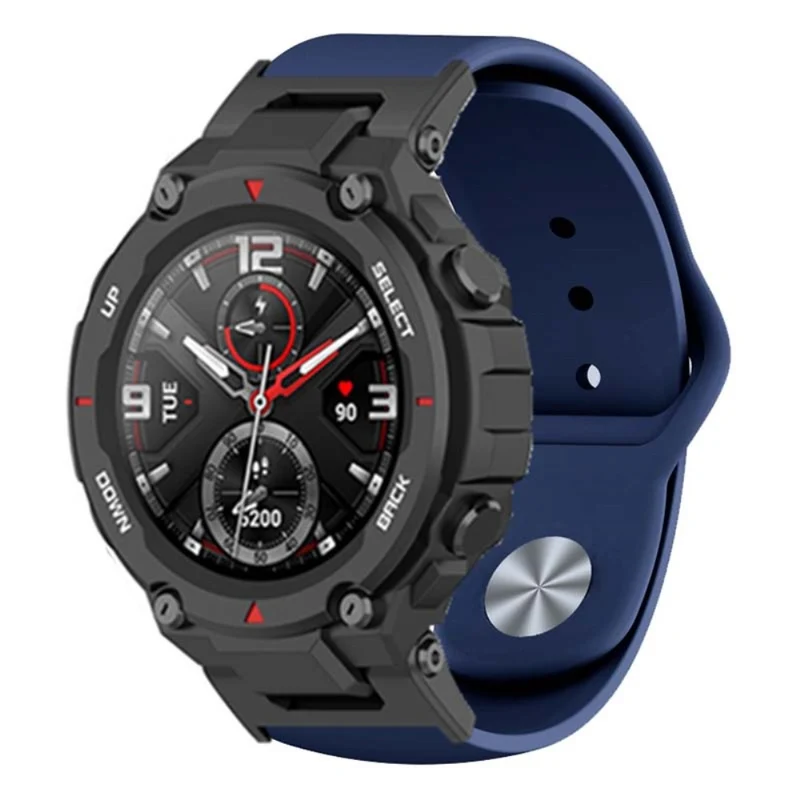 Huami Amazfit T-Rex / T-Rex Pro Silicone Watch Strap Alloy Buckle Replacement Watch Band