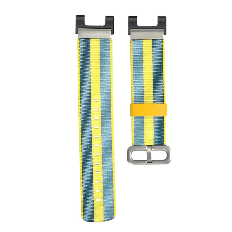 Huami Amazfit T-Rex / T-Rex Pro Canvas Watch Band Quick Release Watch Strap with Stainless Steel Buckle - Orange Blue