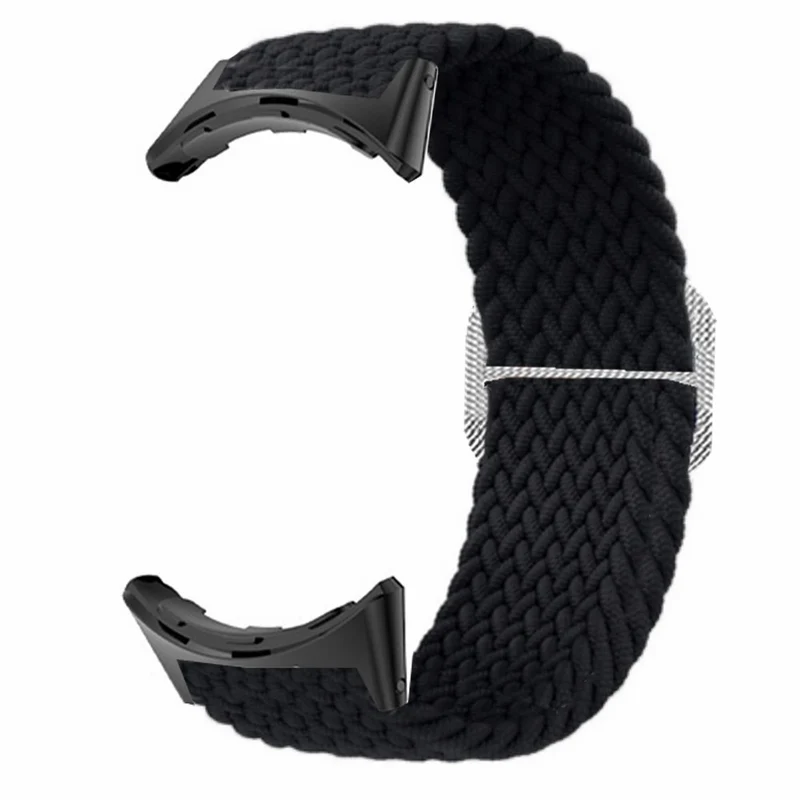 Braided Elastic Watch Band Google Pixel Watch / Watch 2 Replacement Adjustable Wrist Strap - Rainbow