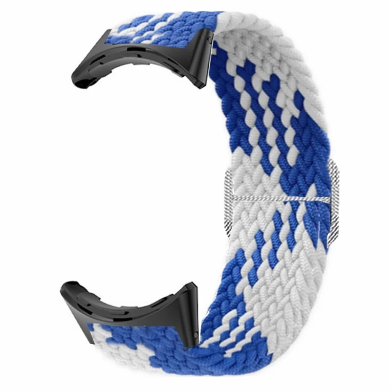 Braided Elastic Watch Band Google Pixel Watch / Watch 2 Replacement Adjustable Wrist Strap - Rainbow