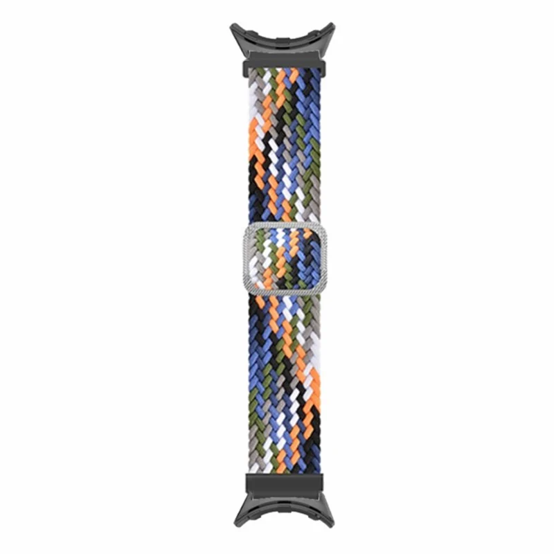 Braided Elastic Watch Band Google Pixel Watch / Watch 2 Replacement Adjustable Wrist Strap - Rainbow