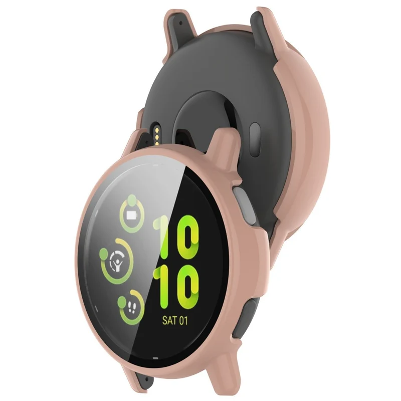 Garmin Vivoactive / Garmin Active 5 Hard Bump Resistant Bumper Case with Tempered Glass Screen Protector Watch Case Cover