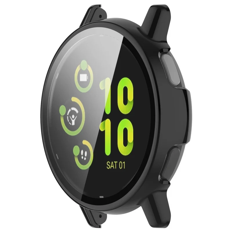 Garmin Vivoactive / Garmin Active 5 Hard Bump Resistant Bumper Case with Tempered Glass Screen Protector Watch Case Cover