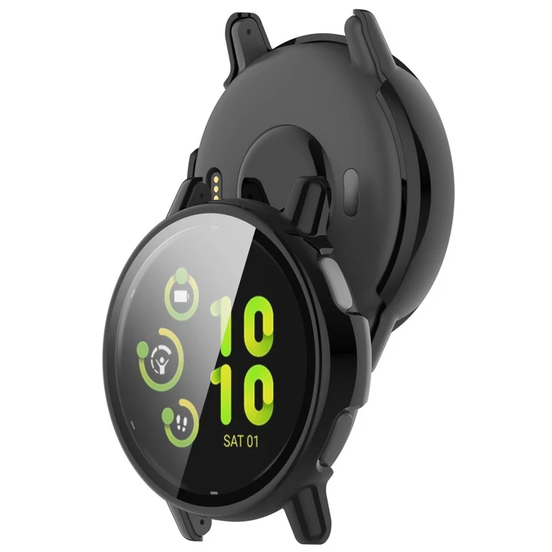 Garmin Vivoactive / Garmin Active 5 Hard Bump Resistant Bumper Case with Tempered Glass Screen Protector Watch Case Cover