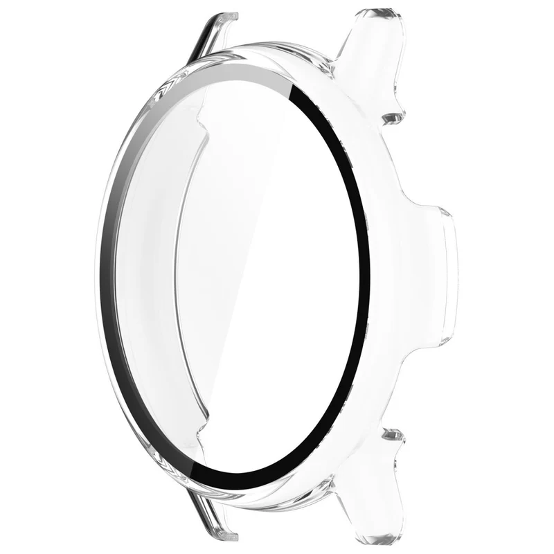 Garmin Vivoactive / Garmin Active 5 Hard Bump Resistant Bumper Case with Tempered Glass Screen Protector Watch Case Cover