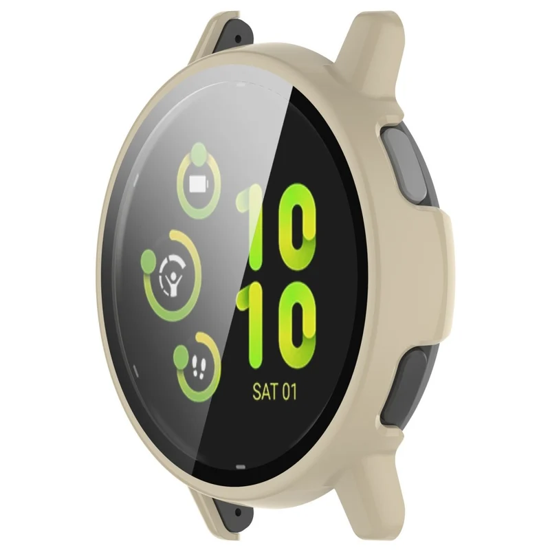 Garmin Vivoactive / Garmin Active 5 Hard Bump Resistant Bumper Case with Tempered Glass Screen Protector Watch Case Cover