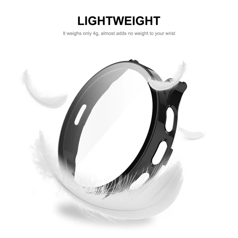 ENKAY Hat Prince Garmin Venu 3S Bump Resistant Watch Case Full Protective Cover with HD Tempered Glass Film