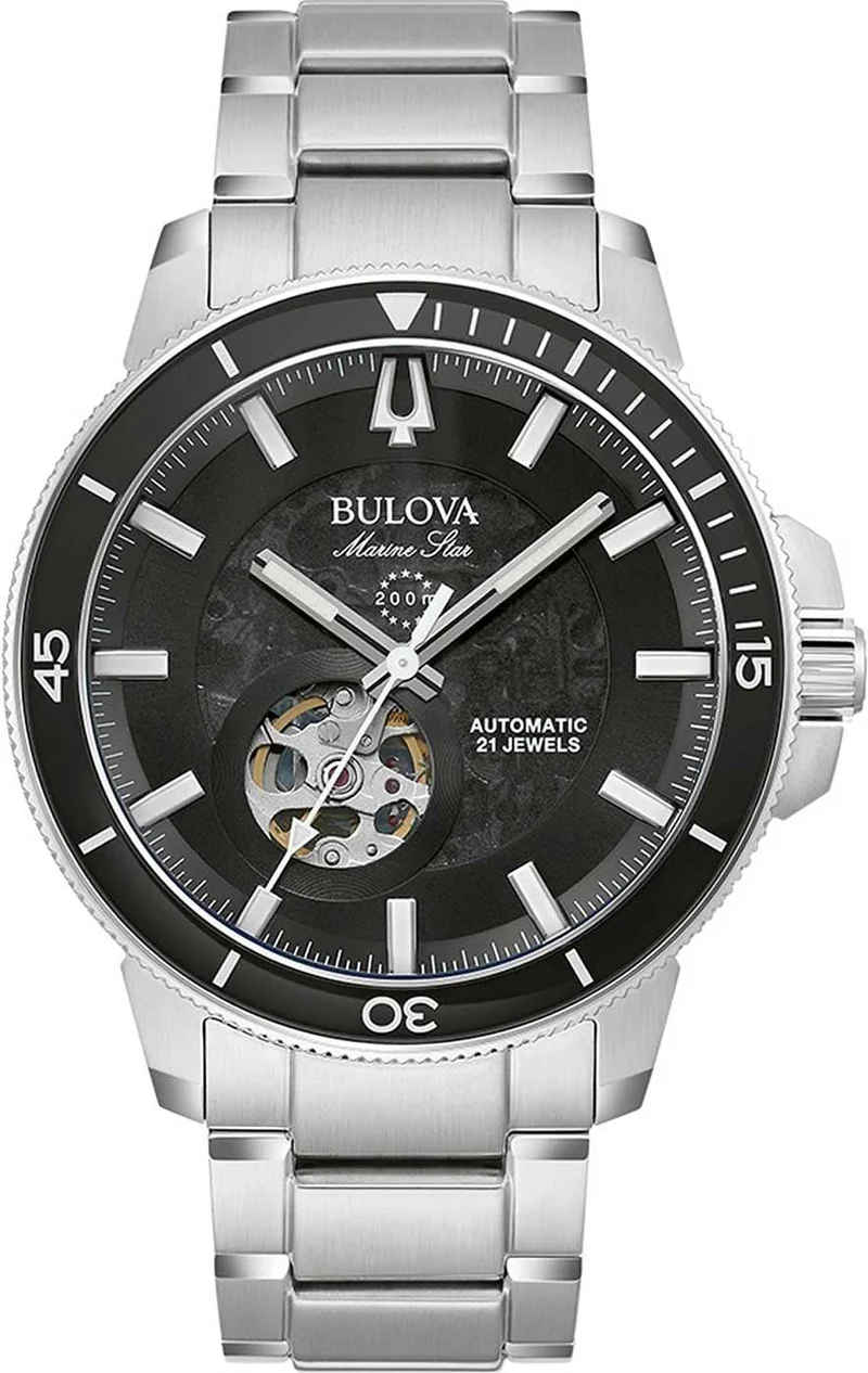 Bulova Marine Star 96A290 Herrenuhr • Automatikwerk • 200m Wasserdicht