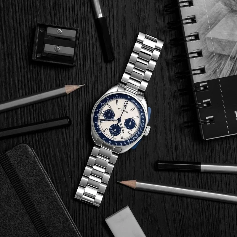 Bulova Lunar Pilot 98K112 Herrenuhr • 262 kHz Quarzwerk