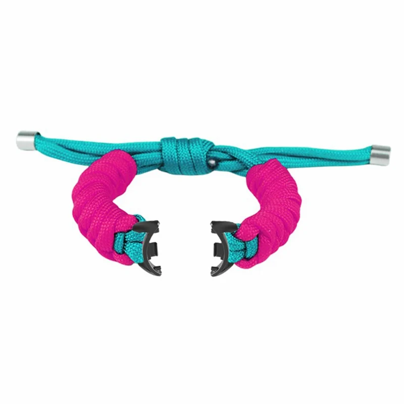 Xiaomi Smart Band 8 / Smart Band 8 NFC Watch Band Contrast Color Braided Rope Bracelet - Sapphire+Orange
